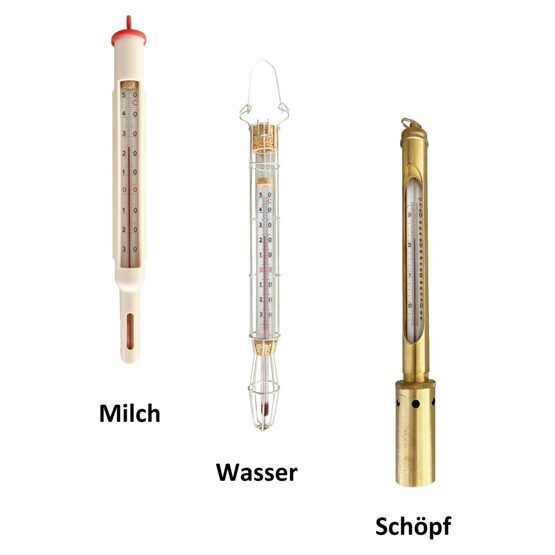 Milch Quelle Wasser Thermometer