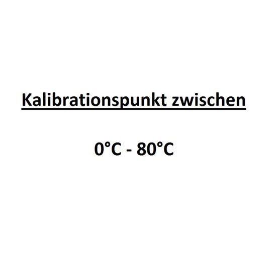 Kalibrationspunkt zwischen 1°C bis 80°C